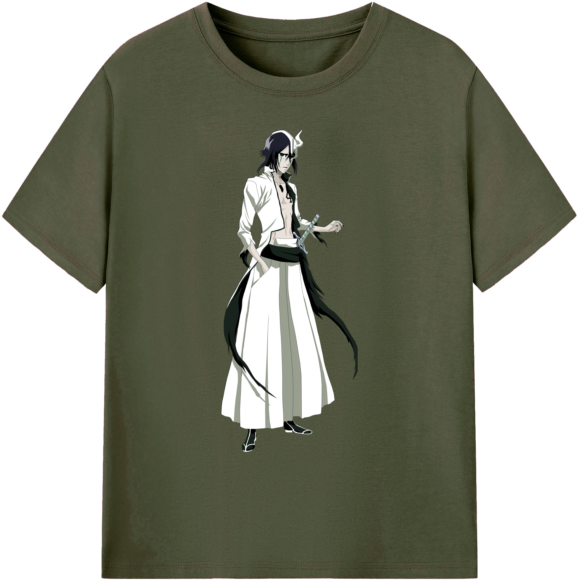 （画像用） ブリーチ ウルキオラ·シファー BLEACH Ulquiorra cifer 綿100％ メンズ半袖Tシャツ｜肌触りやわらか＆通気性